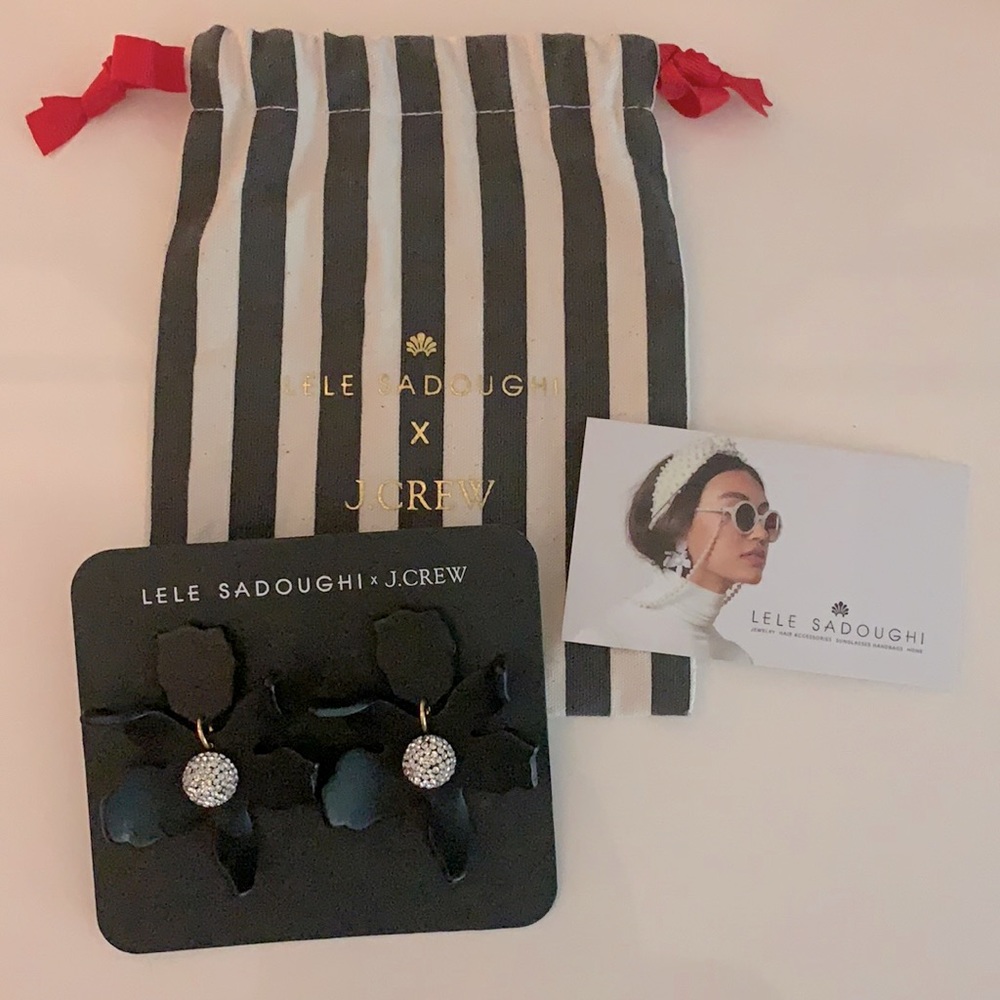 Lele Sadoughi Paper Lily Earrings